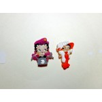 Betty Boop Pins Lot #44 Biker & Mae West Designs Two Pieces.
